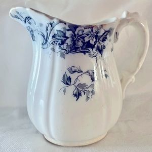 Sold elsewhere - Alfred Meakin Blue Oban Pitcher. English between 1891 and 1897
